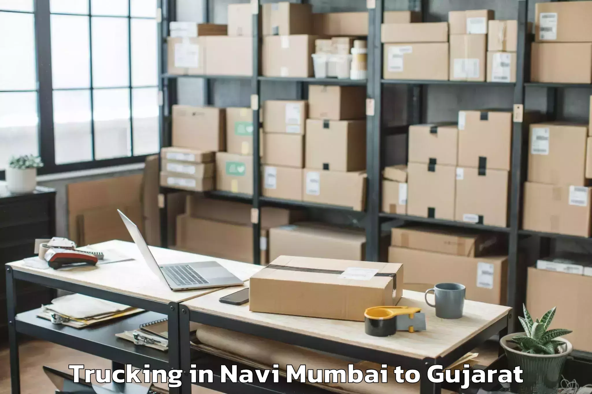 Get Navi Mumbai to Ahmedabad Trucking